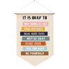 Picture of It's Okay to Not be Okay, Positive Affirmations for Kids, Classroom Wall Hanging, Encouraging Wall Decor for Homeschool, Playroom Hanging Banners, Hanging Banners for Wall Decor