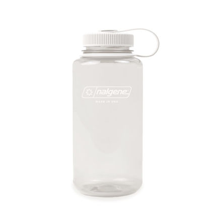 Picture of Nalgene Water Bottle Monochrome Collection - BPA Free Water Bottle Made from Recycled Materials - Reusable Water Bottle for Backpacking, Hiking, Gym - Shatterproof Water Bottle - 32 oz - Cotton