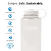 Picture of Nalgene Water Bottle Monochrome Collection - BPA Free Water Bottle Made from Recycled Materials - Reusable Water Bottle for Backpacking, Hiking, Gym - Shatterproof Water Bottle - 32 oz - Cotton