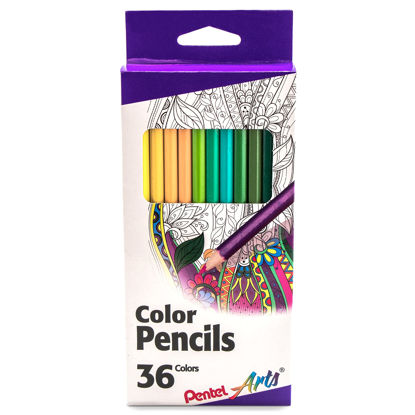 Picture of Pentel Arts Color Pencils - Assorted Colors, 36-Pack (CB8-36)