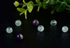 Picture of Natural Stone Beads 100pcs 10mm Fluorite Round Genuine Real Stone Beading Loose Gemstone Hole Size 1mm DIY Smooth Beads for Bracelet Necklace Earrings Jewelry Making (Fluorite Green, 10mm)