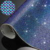 Picture of 12000 Pieces Bling Bling Rhinestone Sheet Rhinestones Sticker DIY Car Decoration Sticker Self Adhesive Glitter Rhinestones Crystal Gem Stickers for Car Decoration, 9.4 x 7.9 Inch (Royal Blue AB Color)