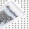 Picture of 1440PCS Art Nail Rhinestones non Hotfix Glue Fix Round Crystals Glass Flatback for DIY Jewelry Making with one Picking Pen (ss20 1440pcs, Black Diamond)