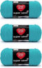 Picture of Red Heart Super Saver Turqua Yarn - 3 Pack of 198g/7oz - Acrylic - 4 Medium (Worsted) - 364 Yards - Knitting/Crochet