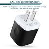 Picture of USB Wall Charger, Charger Block, AILKIN 2.1A Multiport Fast Charge Power Brick Cube for iPad, iPhone, Samsung Galaxy, Google Pixel, Motorola, Huawei, HTC, LG-2 Pcs, USB Box Charging Plug AC Adapter
