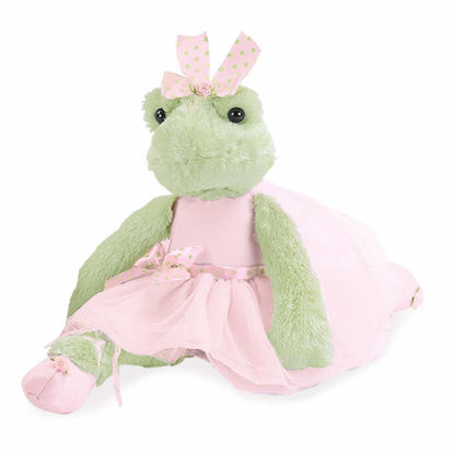 Picture of Bearington Juliette Pirouette Plush Stuffed Animal Ballerina Frog 15"