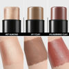 Picture of FOCALLURE 3 Pcs Cream Contour Sticks,Shades with Highlighter & Bronzer & Blush,Non-greasy and Water-resistant Face Contouring Pen,Easy to Sculpt the Face and Create a Lightweight Finishing Makeup,MEDIUM