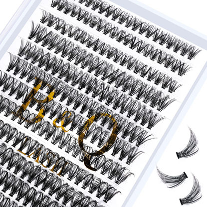 Picture of Lash Clusters 30D-0.07C-10-18MIX Individual Lashes 280 Clusters False Eyelash 30D 40D 50D Lash Clusters Extensions Individual Lashes Cluster DIY Eyelash Extensions at Home (30D-0.07C,10-18MIX)
