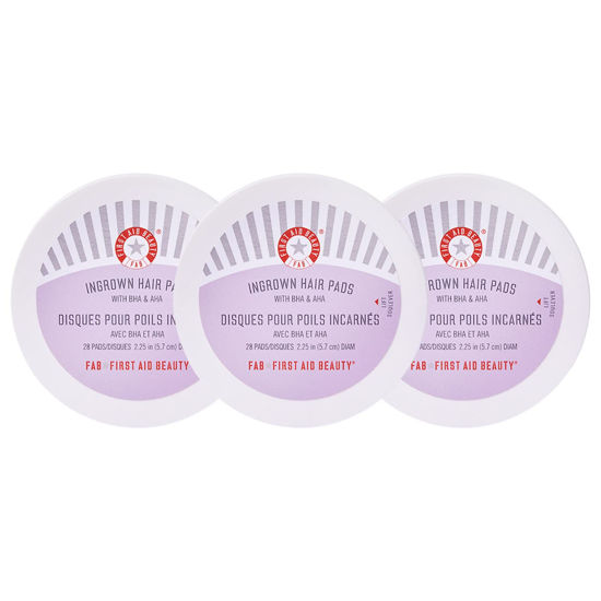 GetUSCart First Aid Beauty Ingrown Hair Pads with BHA & AHA Daily