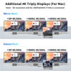 Picture of USB C to Dual HDMI Adapter, Multi Display Docking Station Dual Monitor with 2 HDMI, Displayport, 100W PD, 3 USB Ports, USB C Hub Multiport Dongle Compatible with MacBook/Dell/HP/Lenovo Laptops