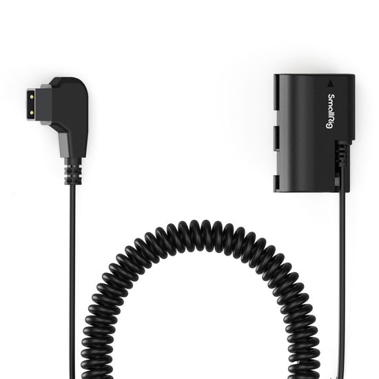 Picture of SmallRig D-TAP to LP-E6NH Dummy Battery, LP-E6NH Coiled Power Cable for Canon R5, R6, R7, R, R5C, 5D II/III/IV, 6D, 6D II, 7D, 7D II, 60D, 70D, 80D, 90D, XC10, XC15, 5DS, 5DSR Cameras - 4252