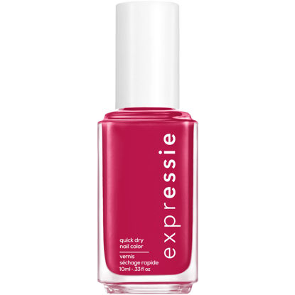 Picture of essie Nail Polish, Expressie Quick-Dry Nail Color, Vegan, Word On The Street, Red, Spray It To Say It, 0.33 fl oz