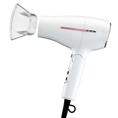 Picture of Conair Travel Hair Dryer, 1875W Worldwide Travel Hair Dryer with Smart Voltage Technology and Folding Handle