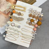 Picture of Mehayi 20 PCS Hair Accessories for Decorative Party Wedding, Pearl Hair Clips Set Fashion Korean Acrylic Resin Hair Barrettes, Bobby Pins Hairpins for Women and Ladies Girls Headwear Styling Tools