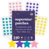 Picture of LivaClean 240 CT Superstar Acne Patches w/Salicylic Acid & Tea Tree, Star Pimple Patch Pimple Patches for Face Pimple Patches Stars Hydrocolloid Acne Patches Cute Zit Patches for Face Healing Sticker