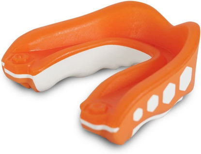 Picture of Shock Doctor Gel Max Mouth Guard, Heavy Duty Protection & Custom Fit, Adult, Orange