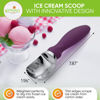 Picture of Spring Chef Ice Cream Scoop with Soft Grip Handle, Professional Heavy Duty Sturdy Scooper, Premium Kitchen Tool for Cookie Dough, Gelato, Sorbet, Purple