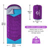 Picture of oaskys Camping Sleeping Bag - 3 Season Warm & Cool Weather - Summer Spring Fall Lightweight Waterproof for Adults Kids - Camping Gear Equipment, Traveling, and Outdoors