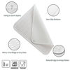 Picture of MicoYang Silicone Dish Drying Mat for Multiple Usage,Easy clean,Eco-friendly,Heat-resistant Silicone Mat for Kitchen Counter or Sink,Refrigerator or Drawer Liner White XXL 24 inches x 18 inches