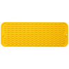 Picture of MicoYang Silicone Dish Drying Mat for Multiple Usage,Easy clean,Eco-friendly,Heat-resistant Silicone Mat for Kitchen Counter,Sink,Bar,Bottle,or Cup Yellow M 17 inches x 6 inches
