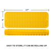 Picture of MicoYang Silicone Dish Drying Mat for Multiple Usage,Easy clean,Eco-friendly,Heat-resistant Silicone Mat for Kitchen Counter,Sink,Bar,Bottle,or Cup Yellow M 17 inches x 6 inches