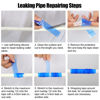 Picture of 1" x10' Self-Fusing Silicone Tape, 0.5mm Hose Repair Tape, Heavy Duty and Leak Proof Rubber Hose Tape, Pipe Repair Tape for Water Leaks (Blue)