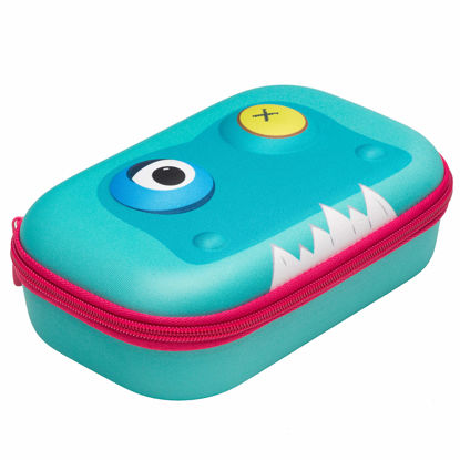 Picture of ZIPIT Beast Pencil Box for Boys | Pencil Case for School | Organizer Pencil Bag | Large Capacity Pencil Pouch (Light Blue)