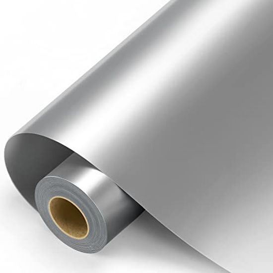 GetUSCart- Silver Permanent Vinyl - 12 x11FT Silver Adhesive Vinyl Roll  for All Cutting Machine, Permanent Outdoor Vinyl for Decor Sticker, Car  Decal, Scrapbooking, Signs, Glossy & Waterproof