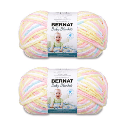 Picture of Bernat Baby Blanket Pitter Patter Yarn - 2 Pack of 300g/10.5oz - Polyester - 6 Super Bulky - 220 Yards - Knitting/Crochet