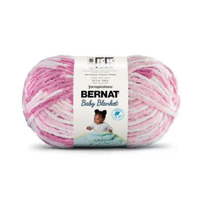 Picture of Bernat Baby Blanket BB Pink Dreams Yarn - 1 Pack of 10.5oz/300g - Polyester - #6 Super Bulky - 220 Yards - Knitting/Crochet