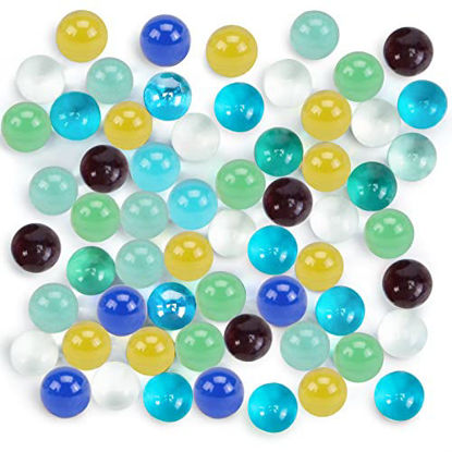 Picture of 200 PCS Beautiful Player Marbles Bulk for Marble Games,1/2inch Multiple Colors(3Whistle for Free)