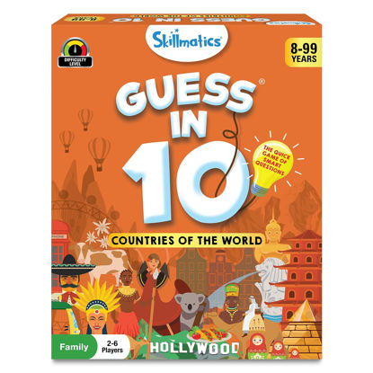Picture of Skillmatics Card Game - Guess in 10 Countries of The World, Gifts for 8 Year Olds and Up, Quick Game of Smart Questions, Fun Family Game