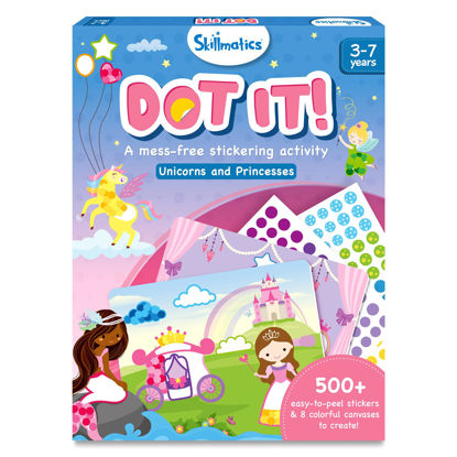 Picture of Skillmatics Art Activity Dot It - Unicorns & Princesses, No Mess Sticker Art for Kids, Craft Kits, DIY Activity, Gifts for Ages 3 to 7
