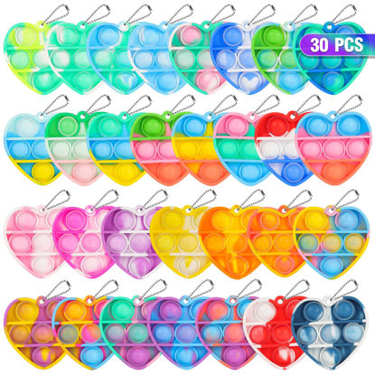 Picture of Pop Fidget Toys Its Party Favors for Kids 4-8 8-12, 30 PCS Mini Pop Keychain It Fidget Toy Pack Fidgets for Kids Sensory Toys Bulk Classroom Prizes for Kids Party Favors Birthday Goodie Bag Stuffers