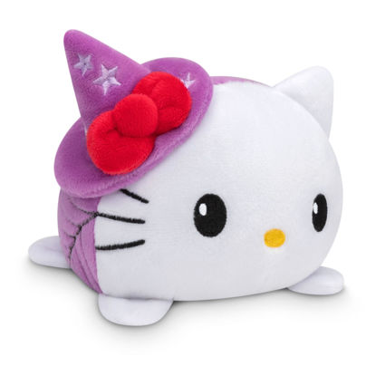 Picture of TeeTurtle - The Officially Licensed Original Sanrio Plushie - Witch + Bat Hello Kitty - Cute Sensory Fidget Stuffed Animals That Show Your Mood - Perfect for Halloween!