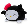 Picture of TeeTurtle - The Officially Licensed Original Sanrio Plushie - Witch + Bat Hello Kitty - Cute Sensory Fidget Stuffed Animals That Show Your Mood - Perfect for Halloween!