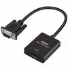 Picture of ONTEN VGA to HDMI, 1080P VGA to HDMI Adapter (Male to Female) for Computer, Desktop, Laptop, PC, Monitor, Projector, HDTV with Audio Cable and USB Cable (Black)