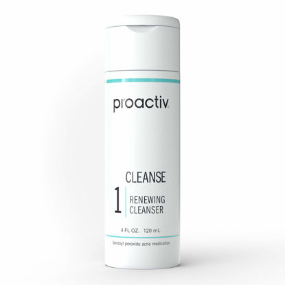 Picture of Proactiv Acne Cleanser - Benzoyl Peroxide Face Wash and Acne Treatment - Daily Facial Cleanser and Hyularonic Acid Moisturizer with Exfoliating Beads - 60 Day Supply, 4 Oz