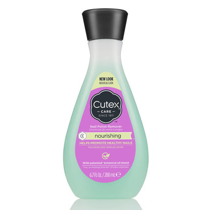 Picture of Cutex Nail Polish Remover, Nourishing Nail Care, Leaves Nails Looking Healthy, Contains Vitamins E & Apricot Oil, 6.76 Fl Oz