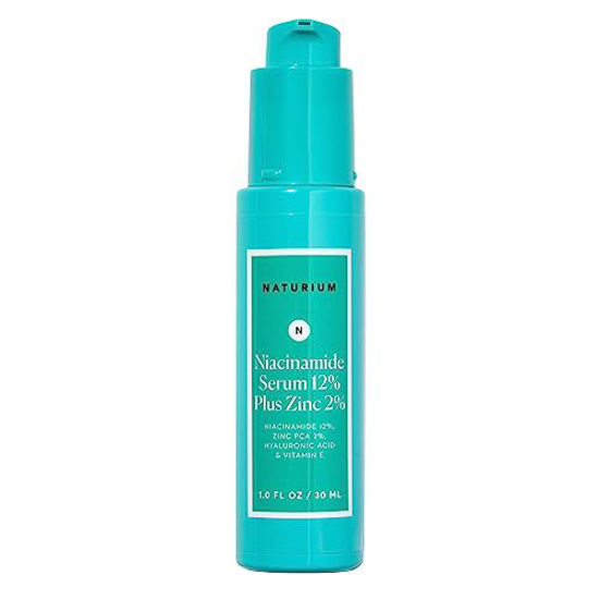 Picture of Naturium Niacinamide Face Serum 12% Plus Zinc 2%, Skin Complexion Treatment & Pore Minimizer, with Hyaluronic Acid & Vitamin E, 1 oz