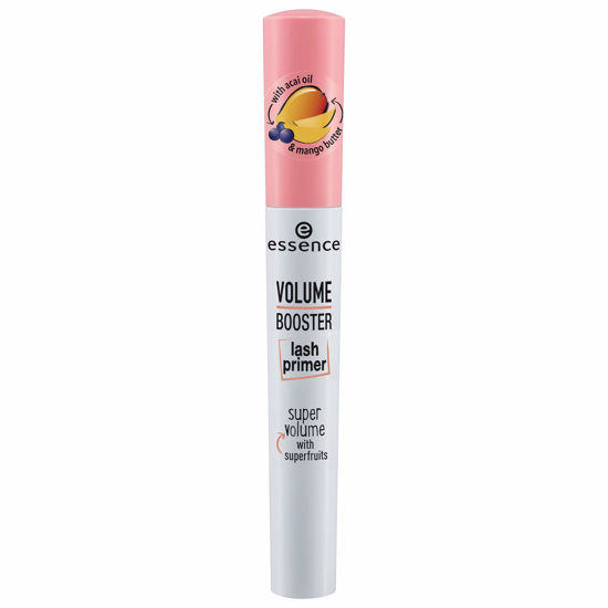 Picture of essence | Volume Booster Lash Primer Mascara | Infused with Mango Butter and Acai Oil for Nurtured Lashes | Conditioning Mascara Primer | White | Vegan | Paraben & Cruelty Free (Pack of 1)