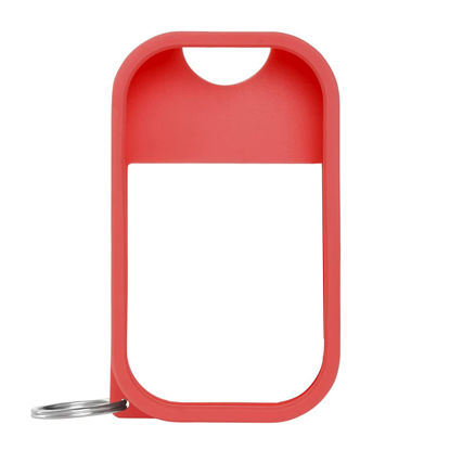 Picture of Touchland Mist Case for Power Mist and Glow Mist (1FL OZ), Protective and Stylish Sanitizer Accessory, Silicone Case with Keyring, Red