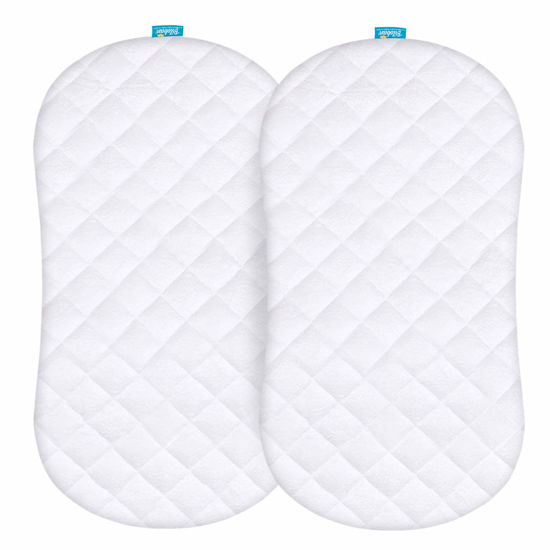 GetUSCart Bassinet Mattress Pad Cover Compatible with Halo