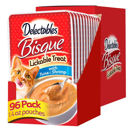 GetUSCart Hartz Delectables Bisque Tuna Shrimp Lickable Cat Treat 96 Count