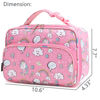 Picture of FlowFly Kids Lunch box Insulated Soft Bag Mini Cooler Back to School Thermal Meal Tote Kit for Girls, Boys, Rainbow