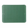 Picture of MicoYang Silicone Dish Drying Mat for Multiple Usage,Easy clean,Eco-friendly,Heat-resistant Silicone Mat for Kitchen Counter or Sink,Refrigerator or drawer liner Green L 16 inches x 12 inches