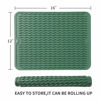 Picture of MicoYang Silicone Dish Drying Mat for Multiple Usage,Easy clean,Eco-friendly,Heat-resistant Silicone Mat for Kitchen Counter or Sink,Refrigerator or drawer liner Green L 16 inches x 12 inches