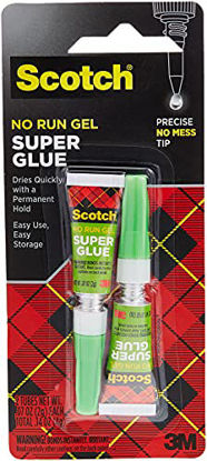 Picture of Scotch Super Glue Gel, .07 oz, 2-Pack, Dries Quickly with a Permanent Hold (AD112)