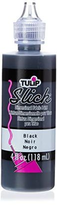 Picture of Tulip Dimensional Fabric Paint 41401 Dfpt 4Oz Slick Black, 4 Fl Oz (Pack of 1)