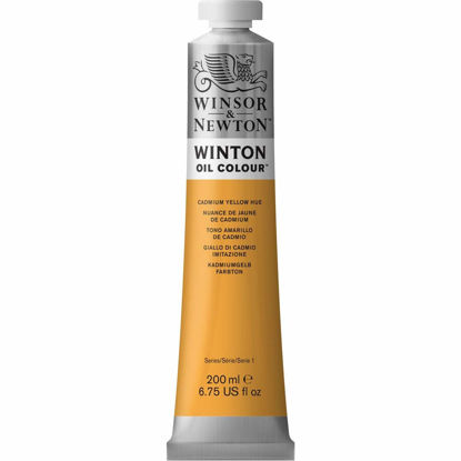 Picture of Winsor & Newton Winton Oil Color, 200ml (6.75-oz) Tube, Cadmium Yellow Hue